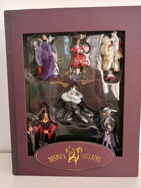 Disney Villains Ornament Set - Purple and Gold Box